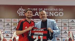 Jorginho, reforço do Flamengo, explica escolha pelo número 21 na camisa