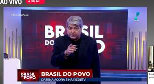 Datena estreia com broncas na produção, pautas sérias, vários merchans e audiência baixa