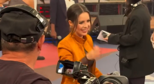 Sandy prova ar fashion do terninho no 'Altas Horas'