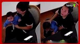 Influenciadora salva filho de 8 meses com manobra de desengasgo