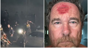 Fotógrafo registra momento em que é atingido por tiro de policial durante protestos nos EUA; veja