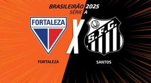 Fortaleza x Santos: onde assistir, escalações e arbitragem