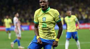 Autor do gol da classificação à Copa do Mundo, Vini celebra: "Muito feliz"