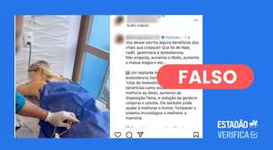 Não há evidência de benefícios de 'chips da beleza'; uso para fins estéticos é proibido pela Anvisa