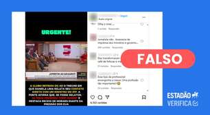 Trecho de programa da 'GloboNews' em que Daniela Lima lê mensagem de ministro do STF segue no ar