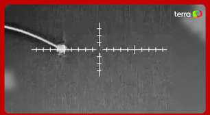 Israel mostra interceptação de drone do Irã lançado em resposta a bombardeios