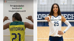 Filha de Joana Prado e Vitor Belfort integra a seleção brasileira sub-19 de vôlei