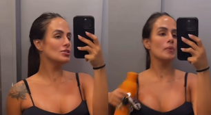 Carol Peixinho exibe barrigão antes de treinar e surpreende os seguidores