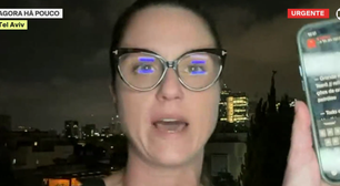 Sirene de ataque em Israel toca ao vivo e repórter da Globo sai correndo