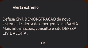 Novo sistema de alerta de emergência assusta moradores do Nordeste durante teste em massa