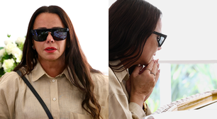 Viviane Araujo faz carinho no corpo de Bira Presidente em velório e fundador do Fundo de Quintal ganha homenagem de Zeca Pagodinho
