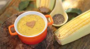 Curau com chia saudável e vegano