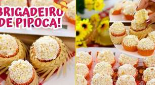 Não deixe sua festa junina passar sem esse experimentar esse brigadeiro de pipoca