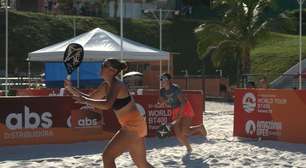 Filha de Rafael Moura, o He-Man, vence sua maior partida no Beach Tennis no Amazônia Open Sunset