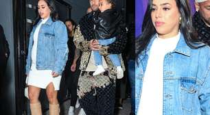 Ryca! Bruna Biancardi rouba a cena com botas de R$ 23 mil e look total luxo ao lado de Neymar e Mavie em São Paulo; veja fotos