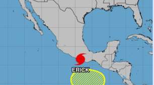 Furacão Erick de categoria 3 atinge o México com ventos de mais de 200 km/h