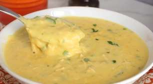Caldo de mandioquinha cremosão para você saborear no jantar com sua família