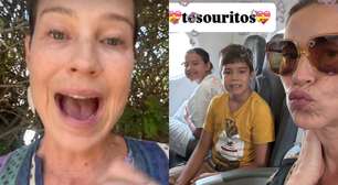 Luana Piovani arma barraco para defender os filhos em voo: 'Arrebentar aquele velho'