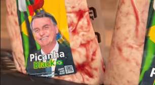 Antes de passar mal, Bolsonaro e apoiadores ganharam churrasco em frigorífico de Goiânia