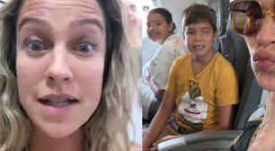 Barraco no voo! Luana Piovani perde a paciência e bate boca com passageiro: 'Já levantei'
