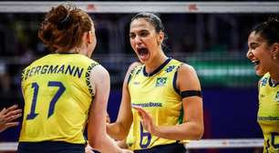 VNL Feminina: Julias decidem e Brasil bate o Canadá