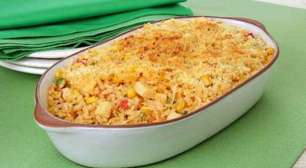Arroz de galinha caipira com palmito: prato completo para um almoço especial