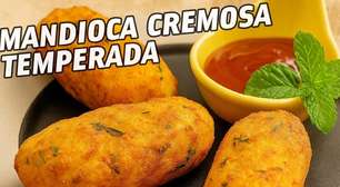 Quando você conhecer essa receita de mandioca cremosa temperada irá se apaixonar