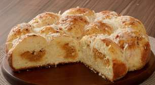 Rosca de coco com doce de leite: fofinha e saborosa com um cafezinho