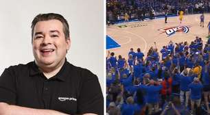 'Eu quero gozar', grita Rômulo Mendonça ao vivo na TV por título do Thunder na NBA