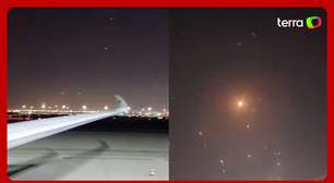 Vídeos mostram mísseis iranianos lançados contra bases dos EUA cruzando o céu do Catar
