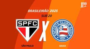 São Paulo x Bahia (Sub-20): onde assistir, escalações e arbitragem