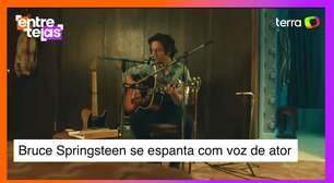 Bruce Springsteen se espanta com voz de ator em sua cinebiografia