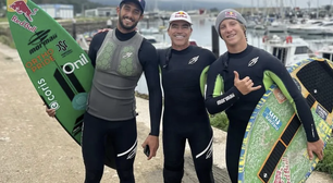 Carlos Burle sofre grave queda nas ondas gigantes de Nazaré, em Portugal; assista