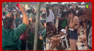 Euforia e frustração: veja as reações das torcidas de Palmeiras e Botafogo com gol de Paulinho