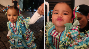 Fofura: Mavie surge em novas fotos vestida de 'caipira' pra Festa Junina com Bruna Biancardi; veja