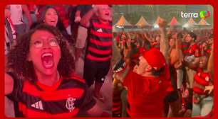 Flamenguistas vão à loucura em Copacabana com gols de Gerson e Jorginho contra o Bayern; veja