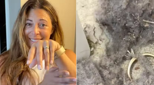 Mulher reencontra aliança perdida há vinte anos e viraliza na web; veja vídeo
