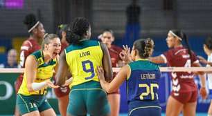 Brasil sofre no terceiro set, mas estreia com vitória na Copa América