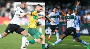 Dellatorre ou Gustavo Coutinho, quem deve ser titular do Coritiba? Veja comparativo