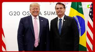 Bolsonaro agradece apoio de Trump e diz que presidente dos EUA foi 'implacavelmente perseguido'