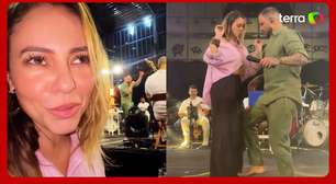 Paolla Oliveira e Diogo Nogueira dão show de dança em pagode no RJ