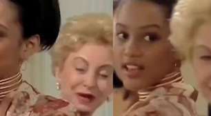 Há 28 anos, a Odete Roitman original trombou com a Raquel do remake de 'Vale Tudo' em cena polêmica de 'Anjo Mau'