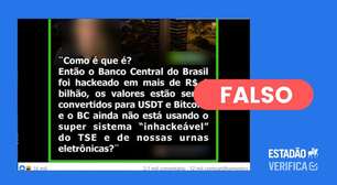 Ataque hacker financeiro: posts enganam ao fazer comparação com segurança da urna eletrônica