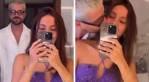 Anitta aparece em clima de romance com o namorado, Ian Bortolanza, nas redes sociais