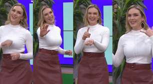 Apresentadora dança no estúdio ao relembrar época como bailarina de Mara Maravilha no SBT