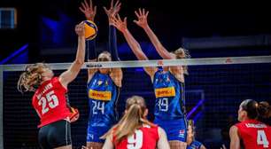 Itália gira o elenco, vence outra e reassume liderança na VNL