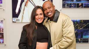 Vem, Bento! Carol Peixinho deixa barriga de seis meses do 1º filho à mostra em show de Thiaguinho: 'Engravidei de forma natural'