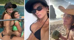 Muita gata! Deborah Secco tira onda durante suas férias