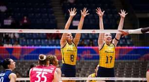Números de Brasil 3 x 2 França pela VNL