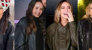 Jaqueta de couro no inverno: como usar? 8 vezes que Larissa Manoela, Sabrina Sato, Paolla Oliveira e + famosas apostaram na peça